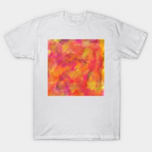 Orange Watercolor Abstract T-Shirt